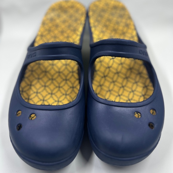 Summer heel genuine Crocs sandal, blue, size 9 (heels), elegance and comfort! - Picture 4 of 8